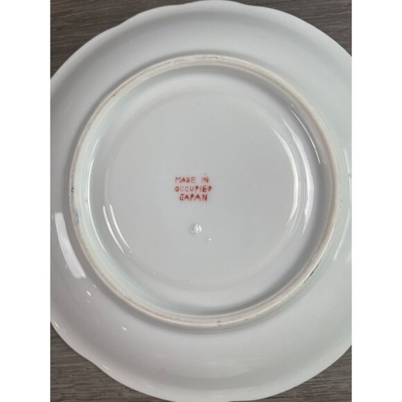 Teacup and Saucer Blue and White Floral Made in Occupied Japan - Picture 5 of 8